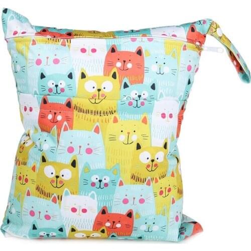 [CHOOEC] 2020 New Wet Bag Washable Reusable Cloth diaper Nappies Bags Waterproof Swim Sport Travel Carry bag Big Size: 30X36 cm