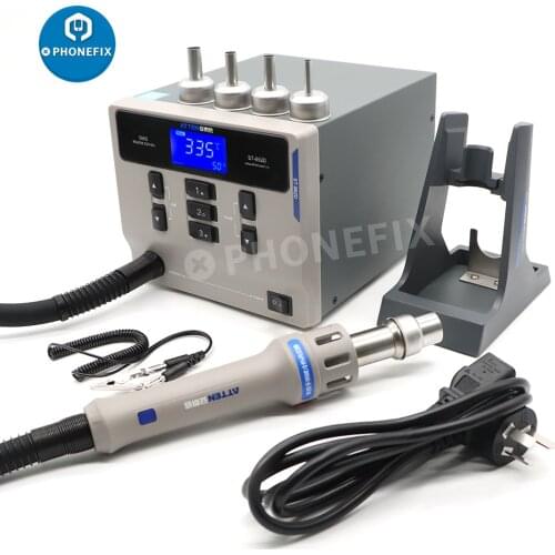 ATTEN ST-862D Lead-free Hot Air Gun Soldering Station Intelligent Digital Display 1000W Rework Station for PCB Chip Soldering
