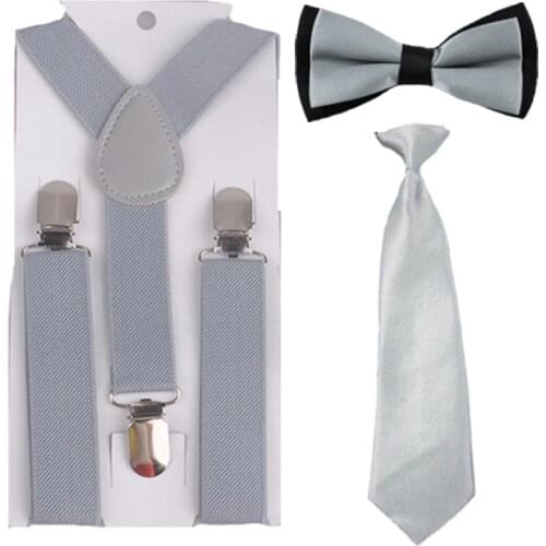 Lovely Childrens Kids Suspender Elastic Adjustable Clip-On Braces Bowtie Butterflies Bow ties HHtr0009a11