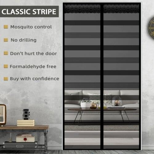 Fashion Beautiful European Style Summer Magnetic Mosquito Curtain Door Fine Net Mesh Anti-Mosquito Screen Anti Insect Fly Bug