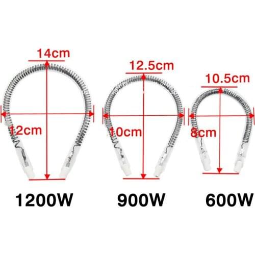 Carbon Fiber Heating Pipe Tube Far Infrared Quartz Lamp Electric Heating Tube for Electric Heater600w900w1000w1200w