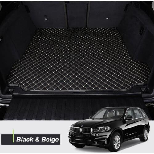 The Trunk Floor Leather Liner Car Trunk Mat Cargo Compartment Floor Carpet for BMW X5 F15 F85 2014-2018