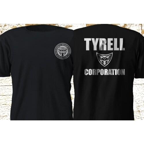 New Tyrell Corporation Blade Runner Movie Black Top Quality MenS Short Sleeve Creative Design 3D Printed Funny T Shirt