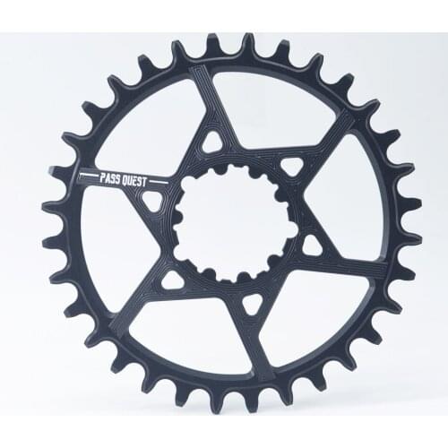 PASS QUEST GXP MTB Narrow Wide Chainring 32T-38T 3mm Offset Mountain Bike Chainwheel Bicycle Crankset