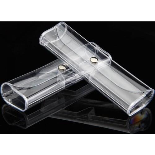 PVC Plastic Ultralight Glasses Case Portable Transparent Reading Glasses Boxes For Women Men Glasses Bag Eyewear Accessories