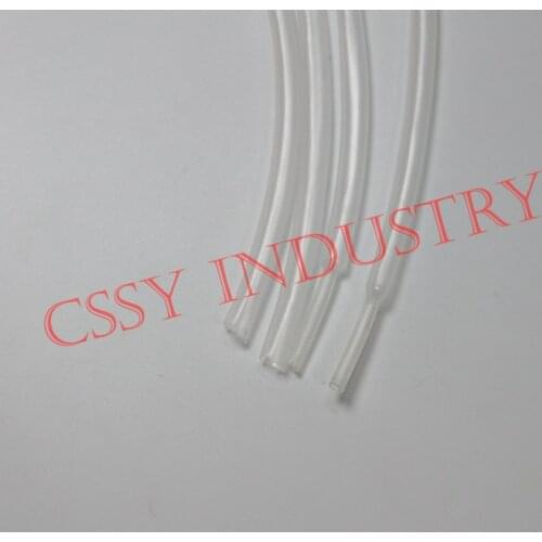 Freeshipping 1/25 to 3/8inch(1mm to 10mm)Polyolefin Heat Shrink Tubing Sleeving Wire Cable shrink ratio 2:1 clear color