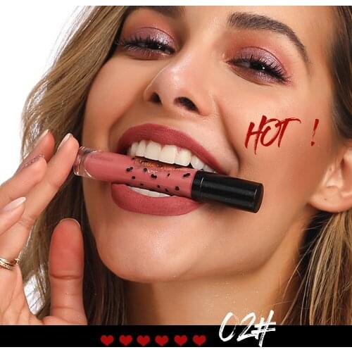 Pudaier New 12 color Waterproof Liquid Lip Gloss Metallic Matte Lipstick For Lips Cosmetic Mate Lip Tint Makeup Lasting Lipgloss