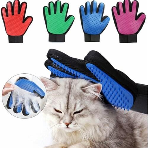 Cats and Dogs Pet Bath Cleaning Silicone Gloves Decontamination Massage Hair Removal Cover Combing Brush Supplies