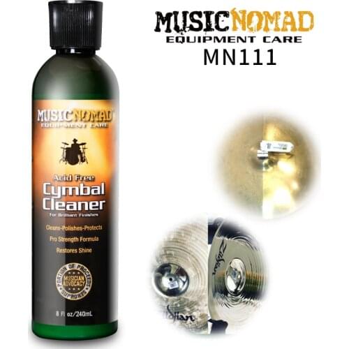 MUSIC NOMAD MN111 Cymbals Care Cleaner. Applicable to the accessories of each part of the Cymbals to restore luster/smooth feel