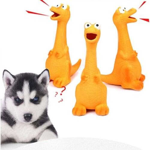 Pets Supplies Animal Shape Rubber Queaky Sound Toy Dog Pet Dog Chews Teeth And Sounds Latex Toy Dinosaur Appearance