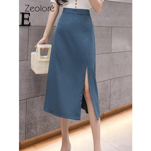 Юбки-карандаши с разрезом Zeolore China At AliExpress