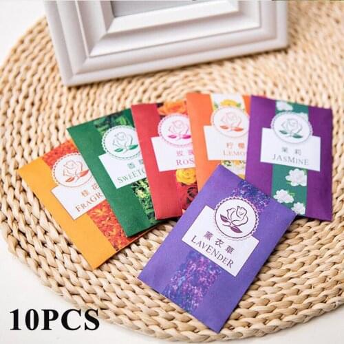 10Pcs Air Freshening Paper Bag Fragrance Scented Pocket Incense Closet Sachet Fresh Air Paper Bag Aromatherapy Bag Sachet