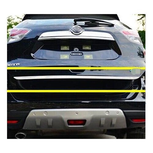 1pcs Rear Trunk Door Tailgate Sticker Cover Trim for Nissan Rogue X Trail 2014 2015