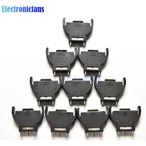 10PCS CR2032 2032 3V Cell Coin Battery Socket Holder Case