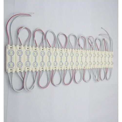 40 pcs High Bright Constant current 5730 injection LED Module 2LED with lens 160 degree,DC12V advertising light module