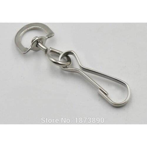 50 PCS 5cm x 10mm Swivel snap Hook Spring Purse Zipper Pulis Clip Lanyard Zipper pull