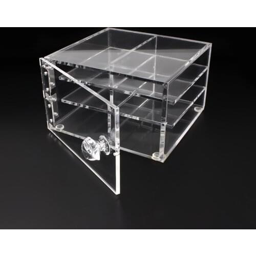 Acrylic Transparent 6 Layers Eyelash Storage Box Makeup Display Container False Eyelash Holder False Lashes Extension Tool