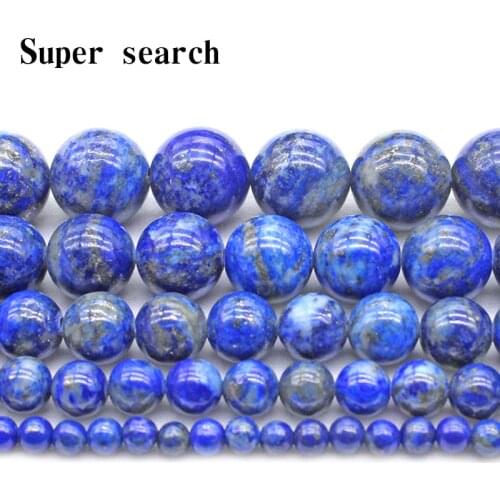 Natural Lapis Lazuli Stone Beads 100% not dyed Stone Beads For Jewelry Making 15inches 4/6/8/10mm Gem Stone Beads Diy Bracelet