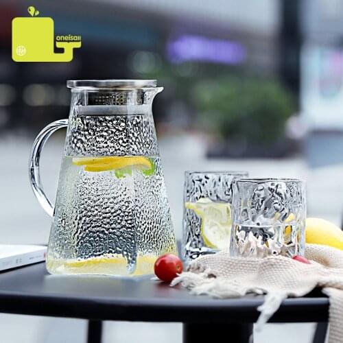 Oneisall 1000ML Borosilicate Glass Teapot Heat Resistant Square Glass Teapot With Tea Infuser Filter Milk Oolong Flower Tea Pot