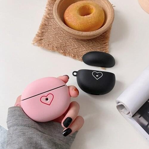For OPPO Enco Air Case love heart Gradient Matte Anti-fall Earphone Case For oppoAir Cover Hard Plastic Charging Box Accessories