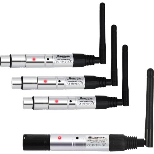 DMX512 Wireless Transmitter Receiver control 2.4G ISM DMX Dfi DJ Wireless Receiver over 500m for LED Stage Light PAR Light