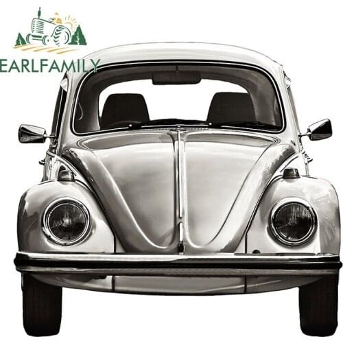 EARLFAMILY 13cm x 11.9cm for Classic Beetle Vinyl Car Stickers Personality Motorcycle Body for Car Scratch-proof Vehicle Decal