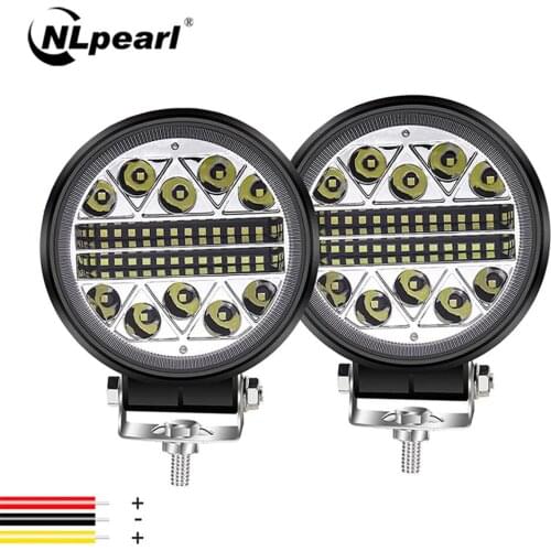 NLpearl 4"102W LED Bar Spot Offroad 4X4 LED Light Bar/Work Light 12V 24V For Jeep Truck Car Boat 4WD SUV ATV Barra LED Headlight