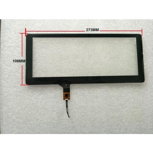 JTS349-102 Capacitive touch screen 6 pin 273*108 mm for car dvd gps