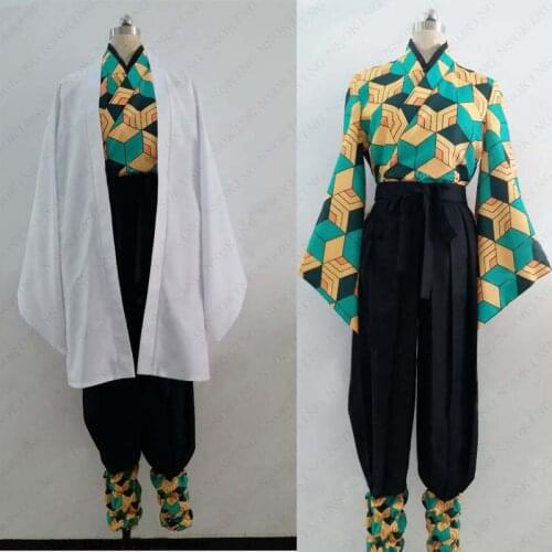 Anime Demon Slayer: Kimetsu no Yaiba Sabito Cosplay Costume Custom size
