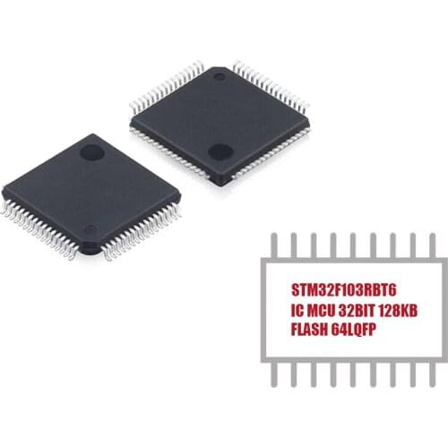 My Group Asia 1PCS STM32F103RBT6 IC MCU 32-Bit 72MHz 128KB (128K x 8) FLASH ARM Cortex-M3 series Microcontroller
