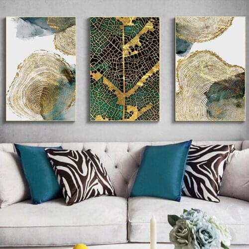 Wall Art Leaves and Trunks Abstract Textures Nordic Canvas Painting Posters and Prints Decorative Modern Living Room Unframed
