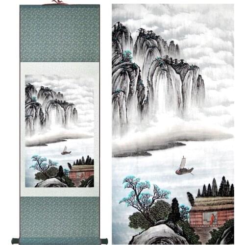 Landscape painting Chinese art Painting Home Office Decoration Chinese painting 2015012116Printed painting