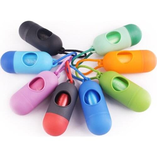 Portable Pet Dog Poop Bag Pick PE Plastic Dog Poop Dispenser Pets Garbage Bag Cleaning Outdoor Waste Poop Pick Up Ba Pet Product