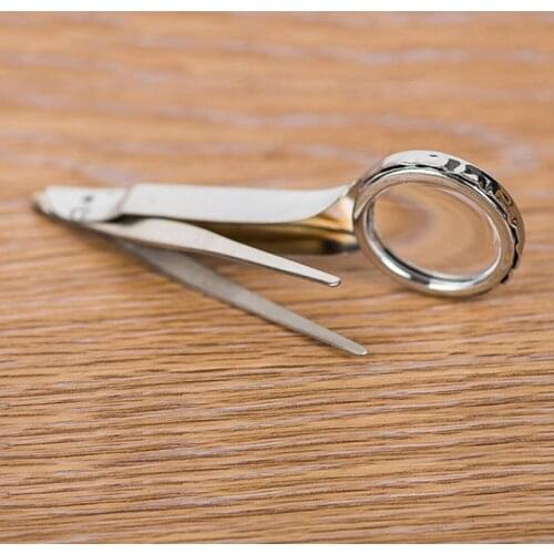 10X Handheld Magnifying Glass Portable Magnifier with Precision Tweezers Loupe 517A