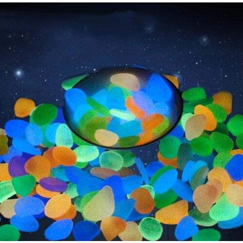100pcs/300PCS Luminous Stones Glow Pebbles Glow Home Fish Tank Garden Decoration Luminous Glowing In The Dark Accessory for Gift