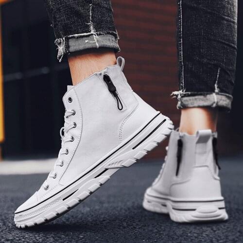 High-quality fashion classic high-top all-match rubber sole trend shoes popular trainers mens Casual Shoes