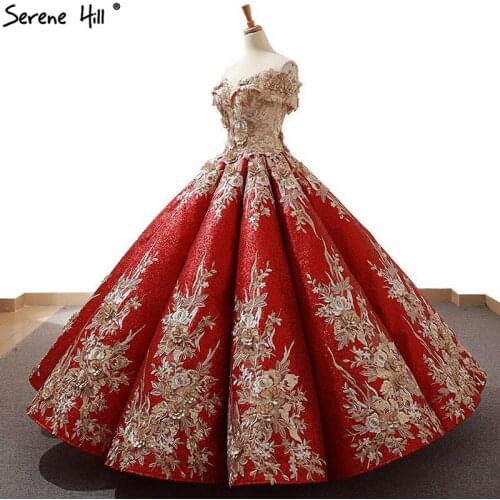 High-end Sequined Handmade Flowers Wedding Dresses 2020 Sleevelss Sexy Fashion Luxury Bridal Gowns Real Photo D66704