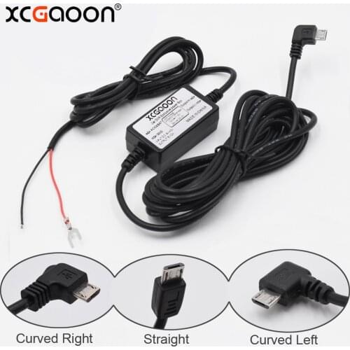XCGaoon 10 pcs/ lot Car Charger DC Converter Module 12V 24V To 5V 2A with Micro USB Cable Low Voltage Protection Length 3.1meter