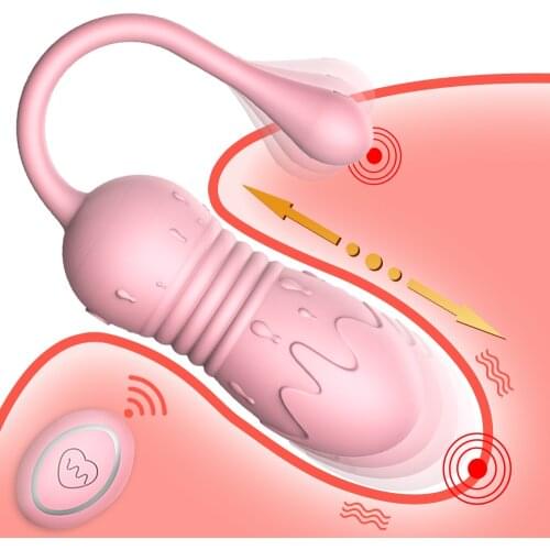 Telescopic Vibrating Egg Sex Toys for Women Wireless Remote Control Panties Dildo Vibrator G-spot Stimulator Female Vibrator