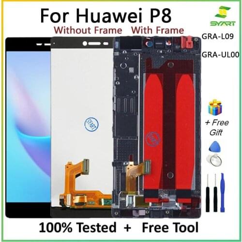 LCD Display Touch Screen Digitizer For Huawei P8 GRA_L09 GRA_UL00 GRA-L09 GRA-UL00 LCD SCREEN TOUCH SCREEN LCD ASSEMBLY FOR P8