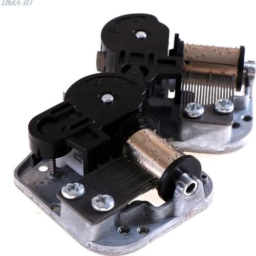 1PCS Mechanical Diy Windup Music Box Musical Movement Screws Key Silver Approx 50g Craft Decoration Home Decor