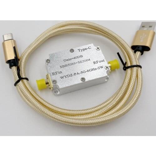 1PC Microwave one-way power amplifier SBB5089+SE5004 5.8GHz 2W 33dBm RF power amplifier