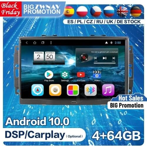 Carplay Android Screen Player For Jeep Grand Cherokee Patriot Dodge Charger Chrysler 300C Audio Stereo Radio Receiver Head Unit