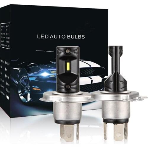 2PCS Super Bright car Led H4 led headlight front fog lamp 6500k 50W CSP 5202 led H7 H1 H11 9005 HB3 9006 HB4 LED for auto 12 24V