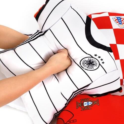 2021 European Cup mascot Jersey pillow office chair cushion bedside car pillow football souvenir furniture decoration supplies