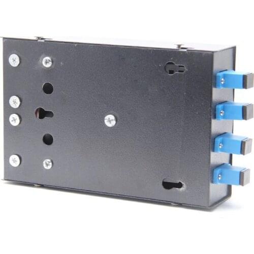 4PCS/ 4 Port Fiber Patch Panel Desktop Pigtail Optical Fiber Terminal Box with SC Pigtail