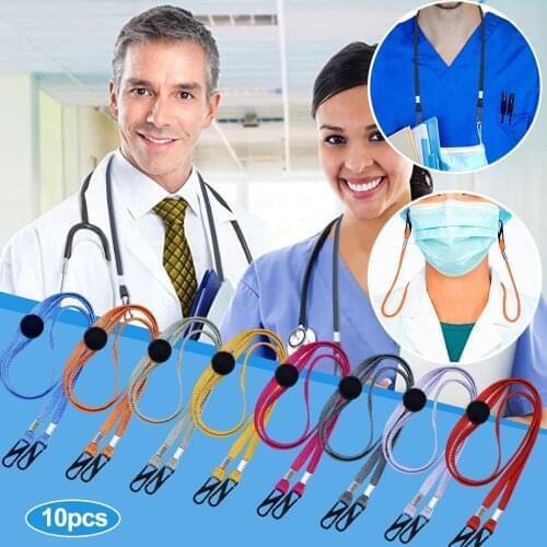 5/10PCS Adjustable Buckle Stretchy Face Mask Lanyard cordon para mascarilla holder mask dangles masks Elastic Band Cord subject