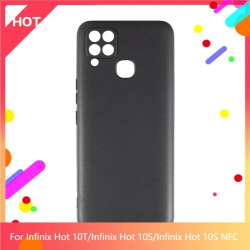 Hot 10T Case Matte Soft Silicone TPU Back Cover For Infinix Hot 10S Infinix Hot 10S NFC Phone Case Slim shockproof