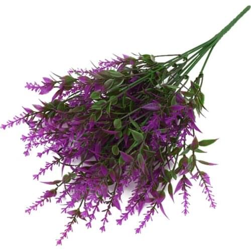 Artificial Plant Decorative Fake Greenery Bush Plastic Green Leaves Faux Plants For Wedding Home Decoration Table Decors