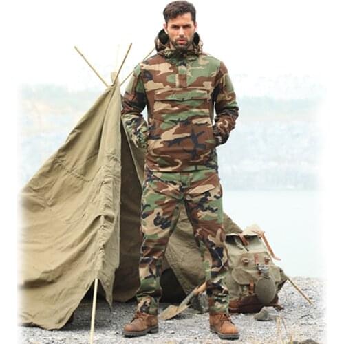 Camouflage Frog Suit Men Outdoor Army Military Uniform Tactical Navy Combat CS Sets (Jacket Pants) Multicam Size M-2XL